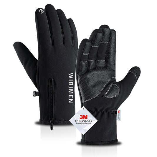 WIBIMEN -30℉ Ski Gloves, Thinsulate Winter Waterproof Gloves for Men Women, Snow Gloves with Upgraded Fingertip Touch Screen, 5-Layer Thermal Warm Gloves for Skiing Snowbarding Riding-L